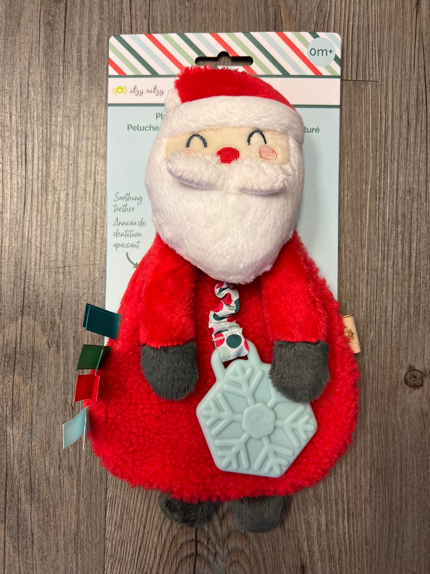 Red Itzy Lovey Santa Teether, NEW!