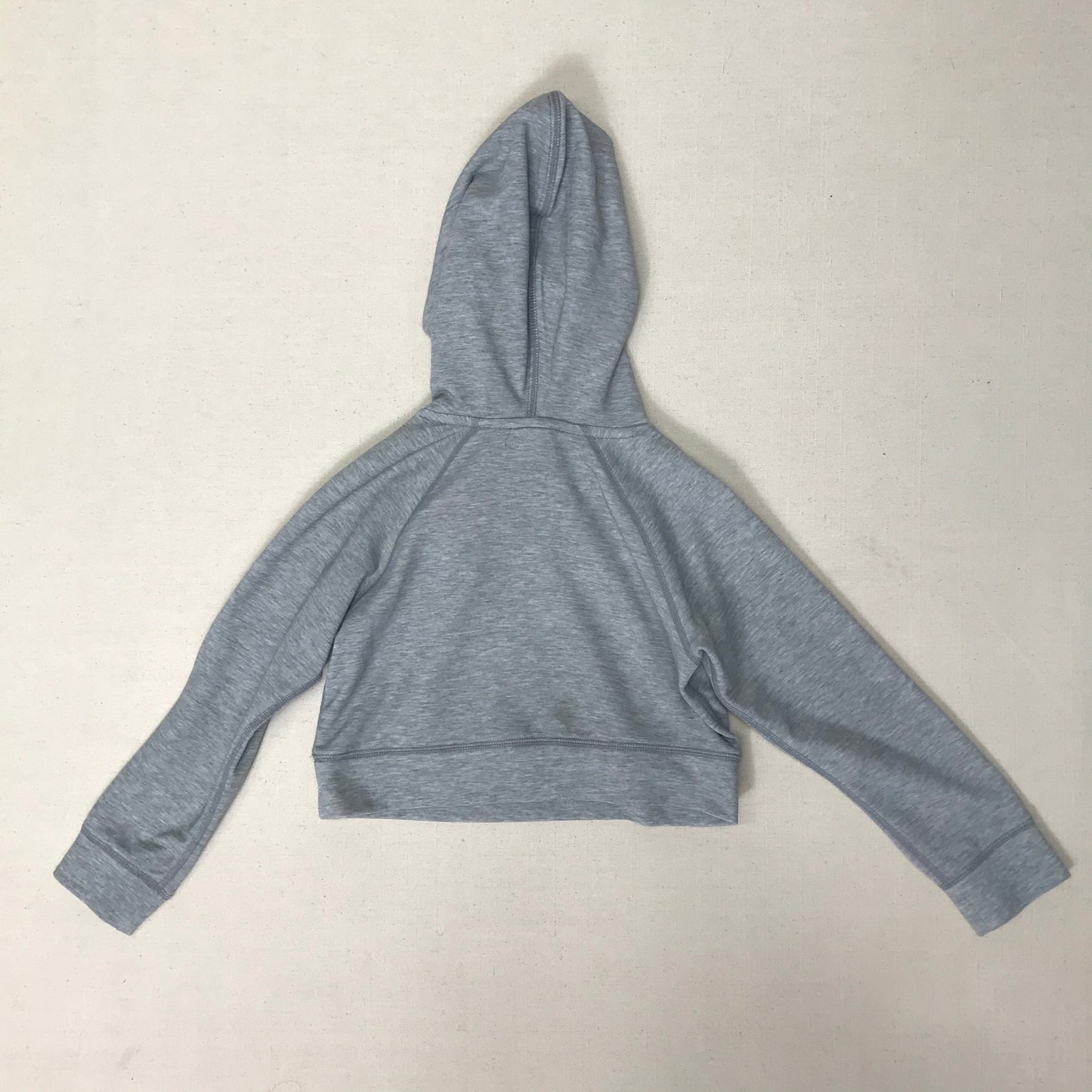 Grey Gap Fit Cropped Hoodie, 4Y