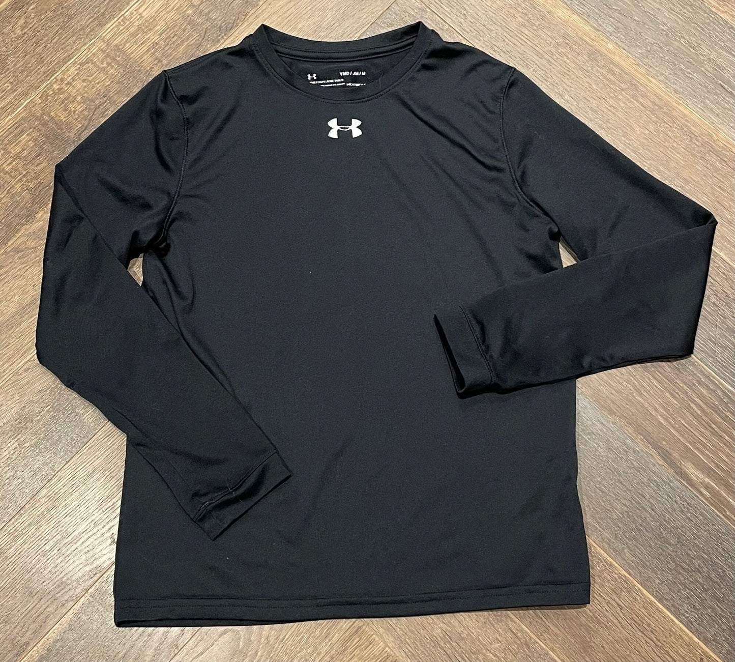 Black Under Armour Tee Ls, 10-12Y