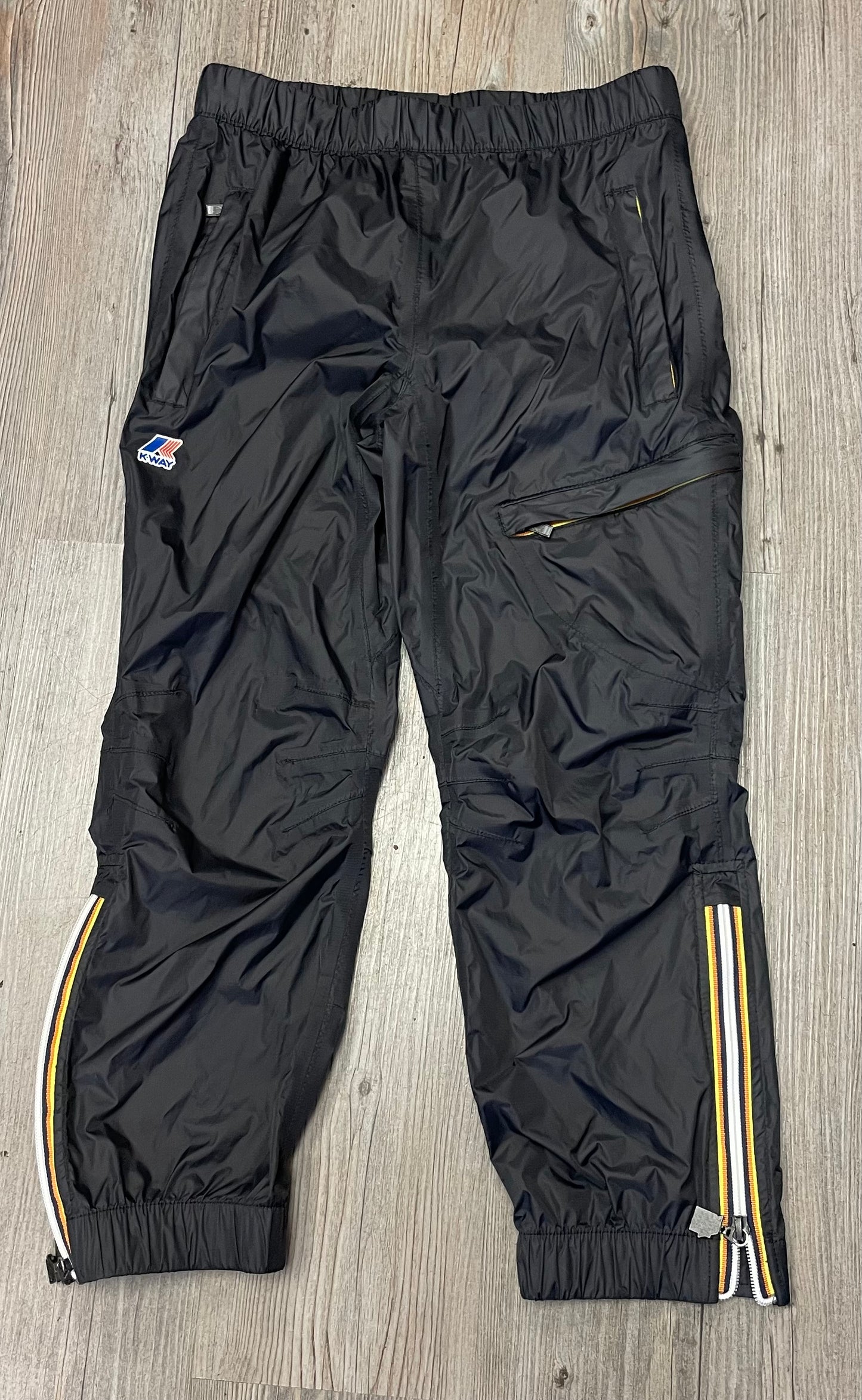 Black K Way Rain Pants, 8Y