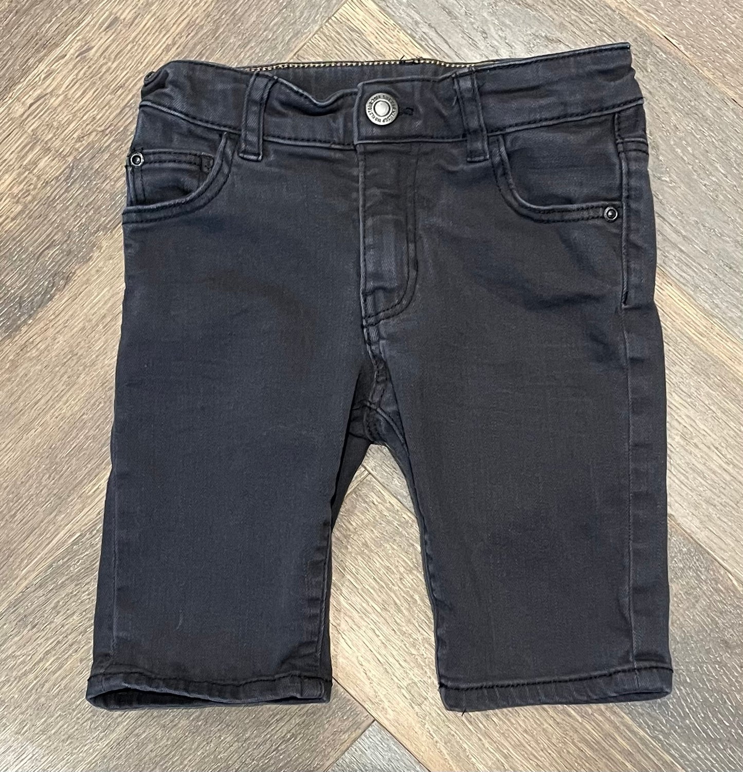 Black H&M Denim Shorts, 4-5Y