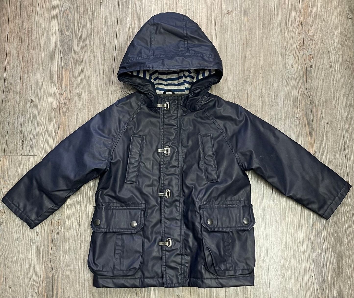 Navy Gap Lined Rain Jacket, 3Y
