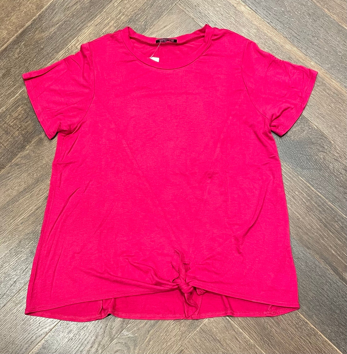 Pink Terez Tie Waist Tee, 14Y