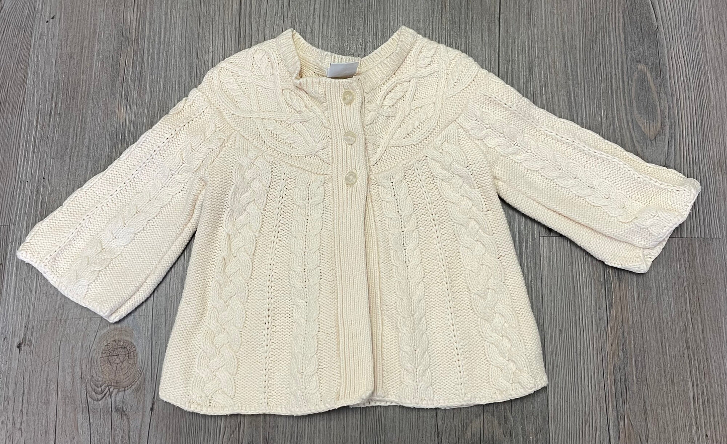 Ivory Baby Gap Knit Cardigan, 12-18M