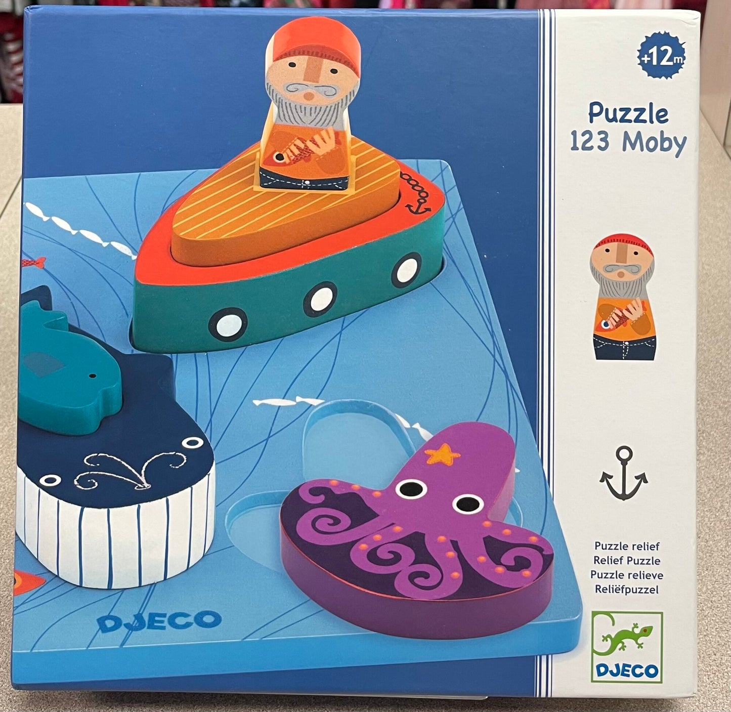 Multi Djeco Puzzle123 Moby, 12M+