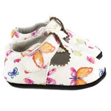 White My Mocs - Mona Butterfly, 12-18M
