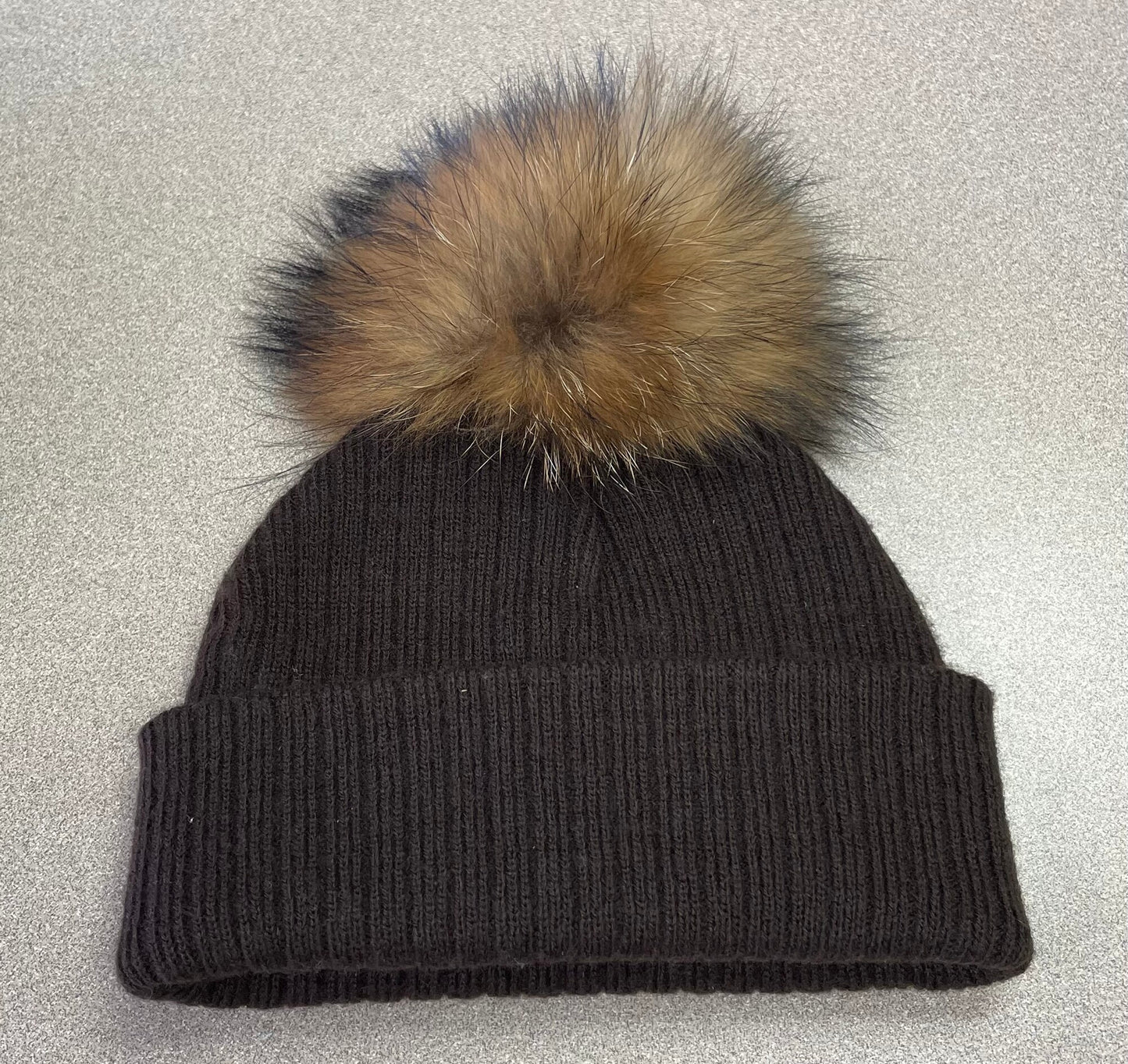 Brown Knit Hat, 18-24M