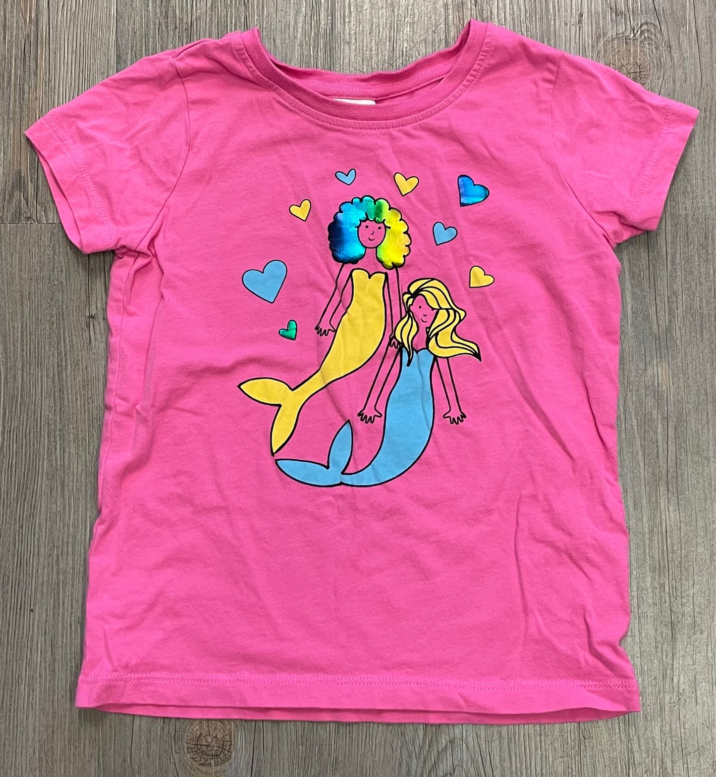 Pink Hanna Anderson Tee, 6-7Y