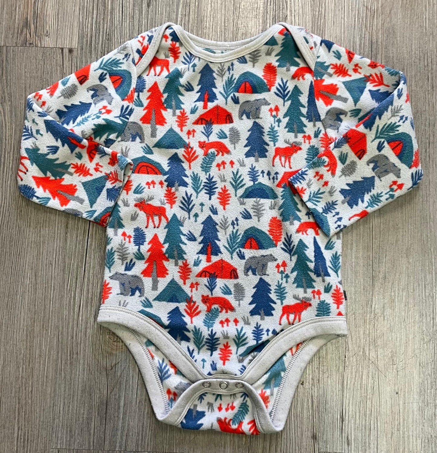 Multi MEC Fleece LS Onesie, 24M