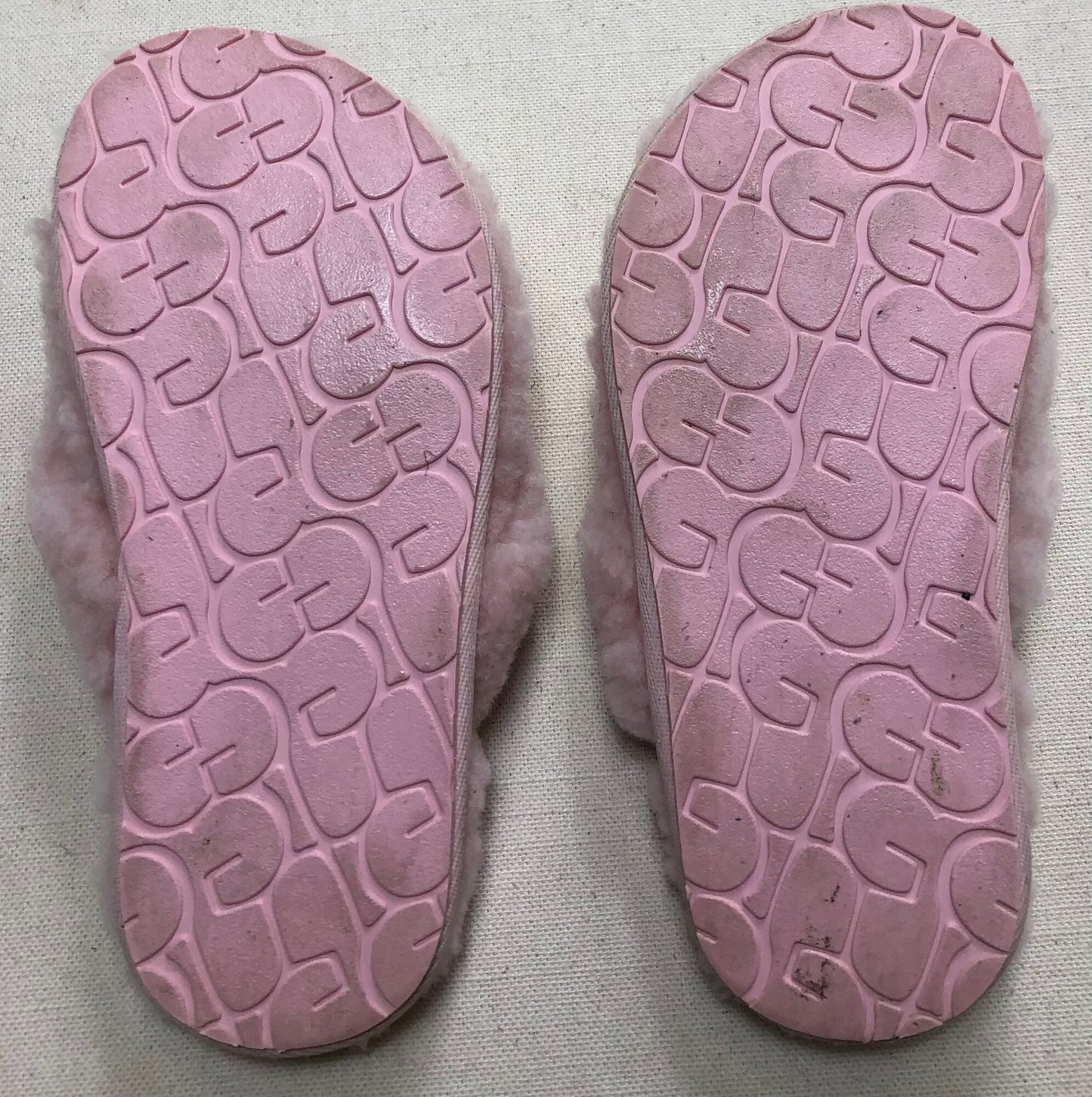 Pink Ugg Fuzzy Slippers, 10T