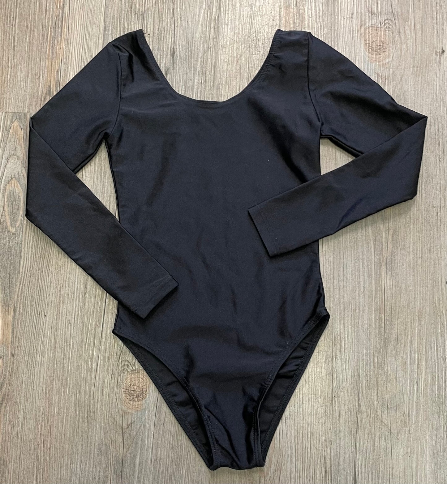 Black Leotard LS, 10-12Y