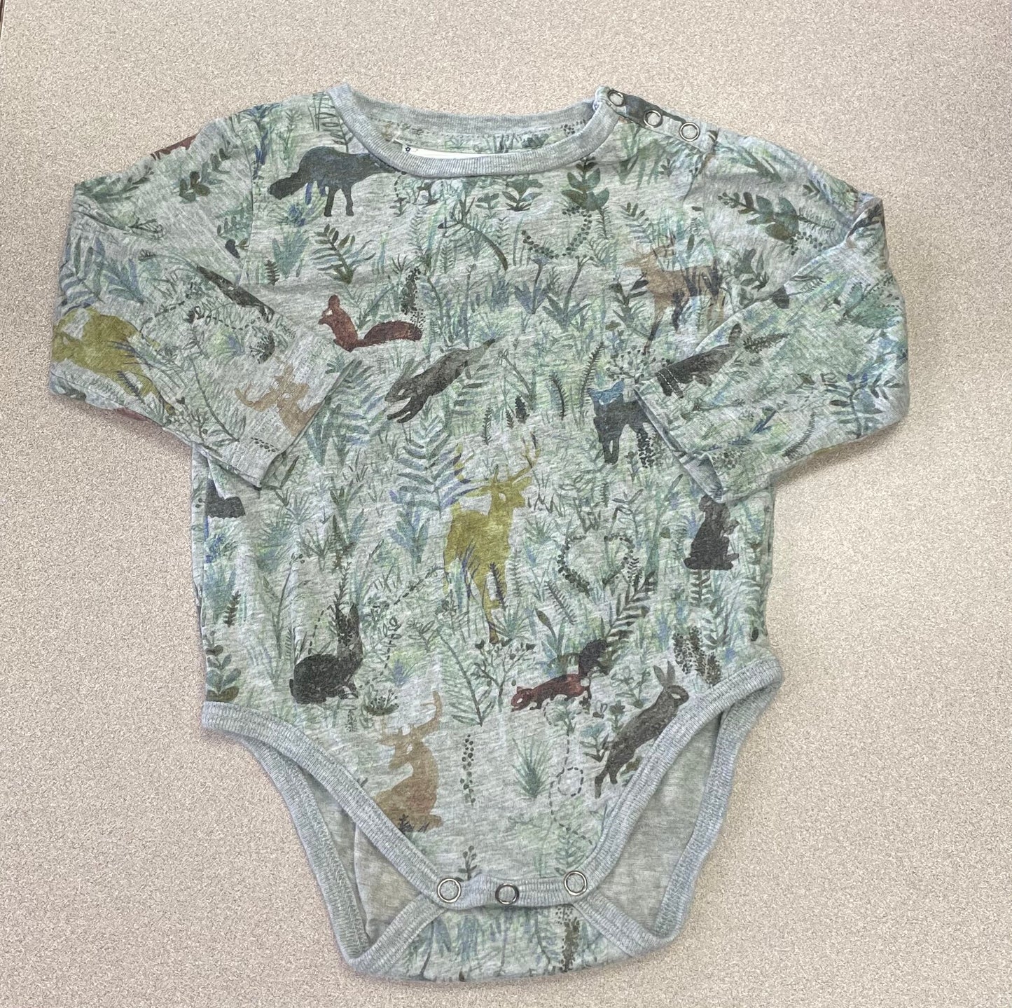 Multi Little Wings Onesie LS, 6M