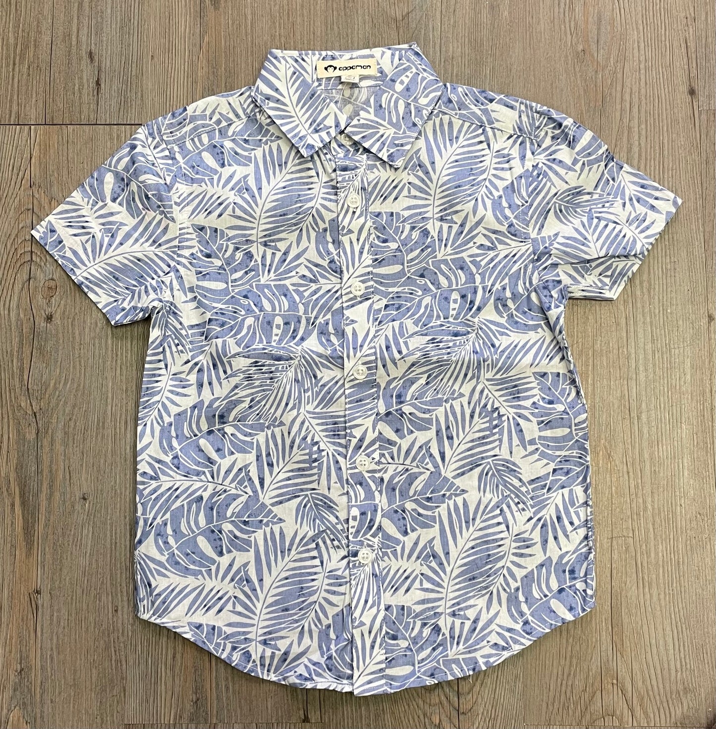 Blue Appaman Shirt, 6Y