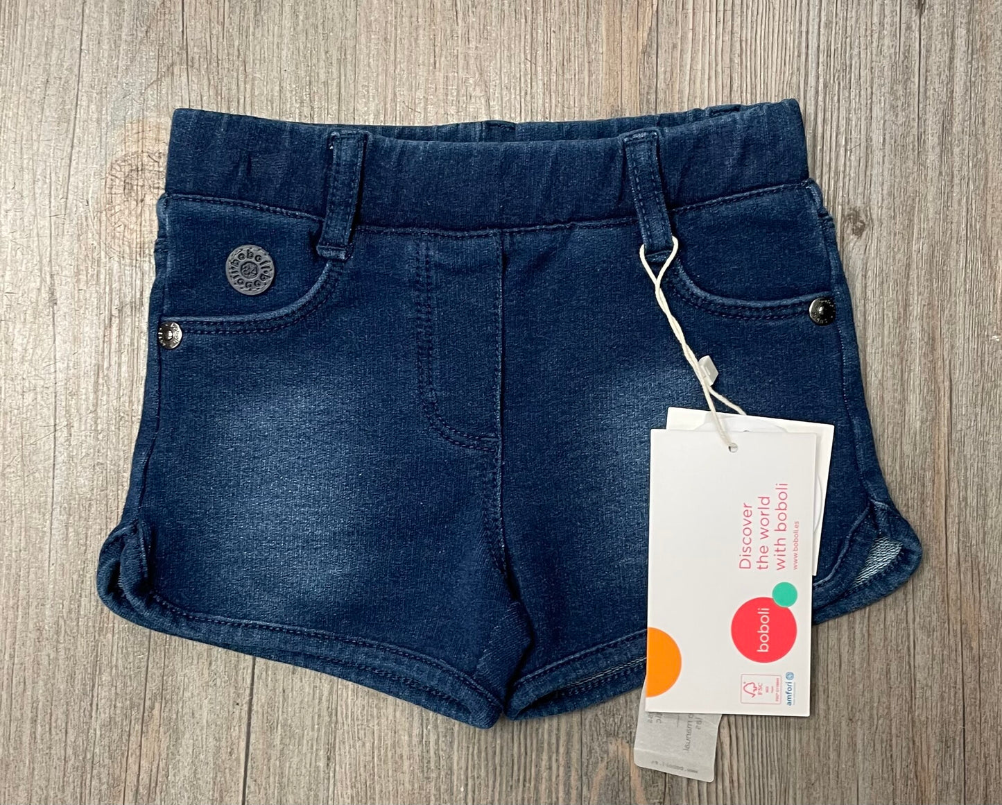 Navy Boboli Shorts, 12M