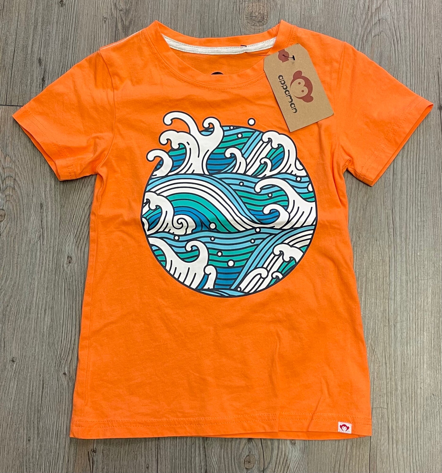 Orange Appaman Tee, 6Y
