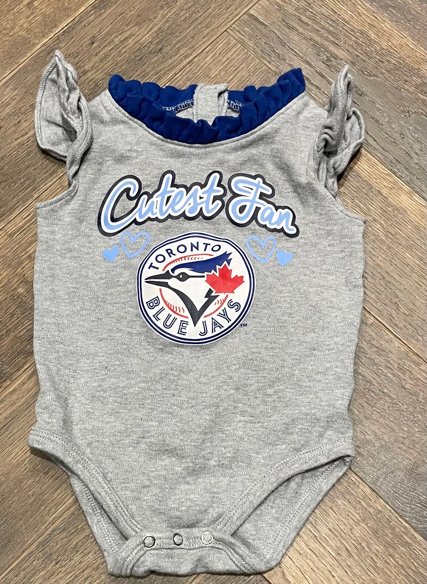 Grey Blue Jays Onesie, 12M