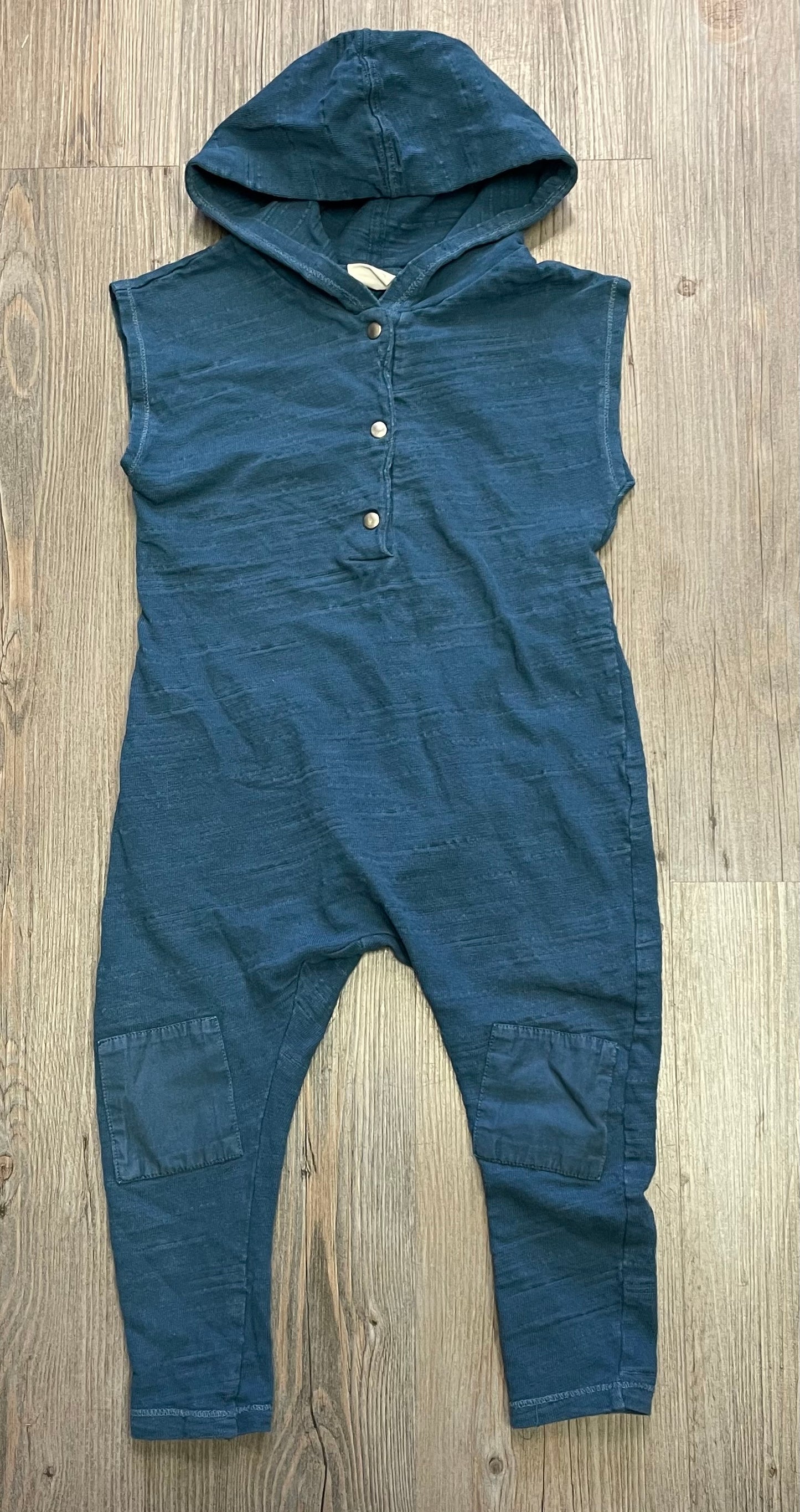 Blue Zara Hooded Onesie, 2-3Y