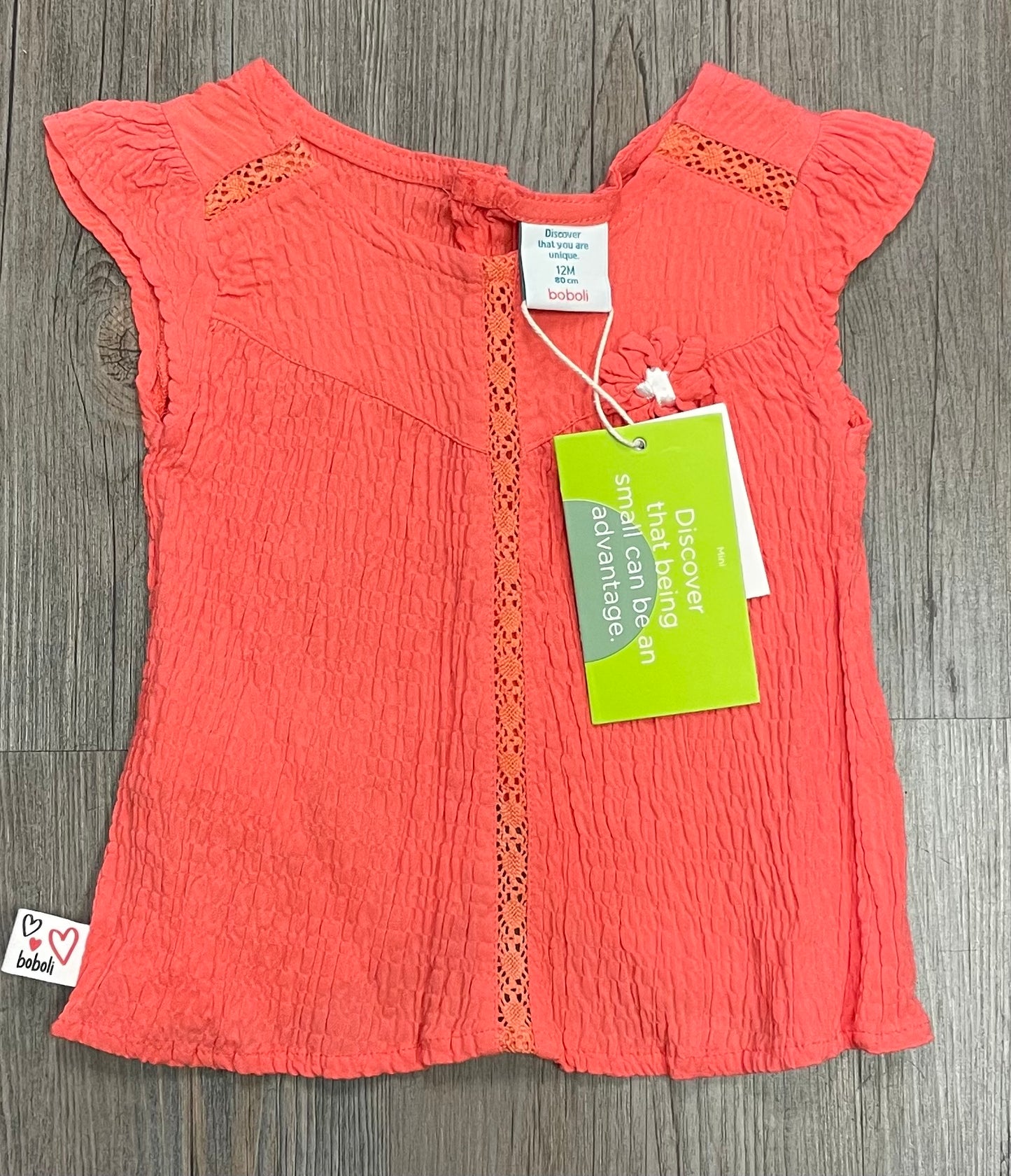 Coral Boboli Tunic Top, 12M
