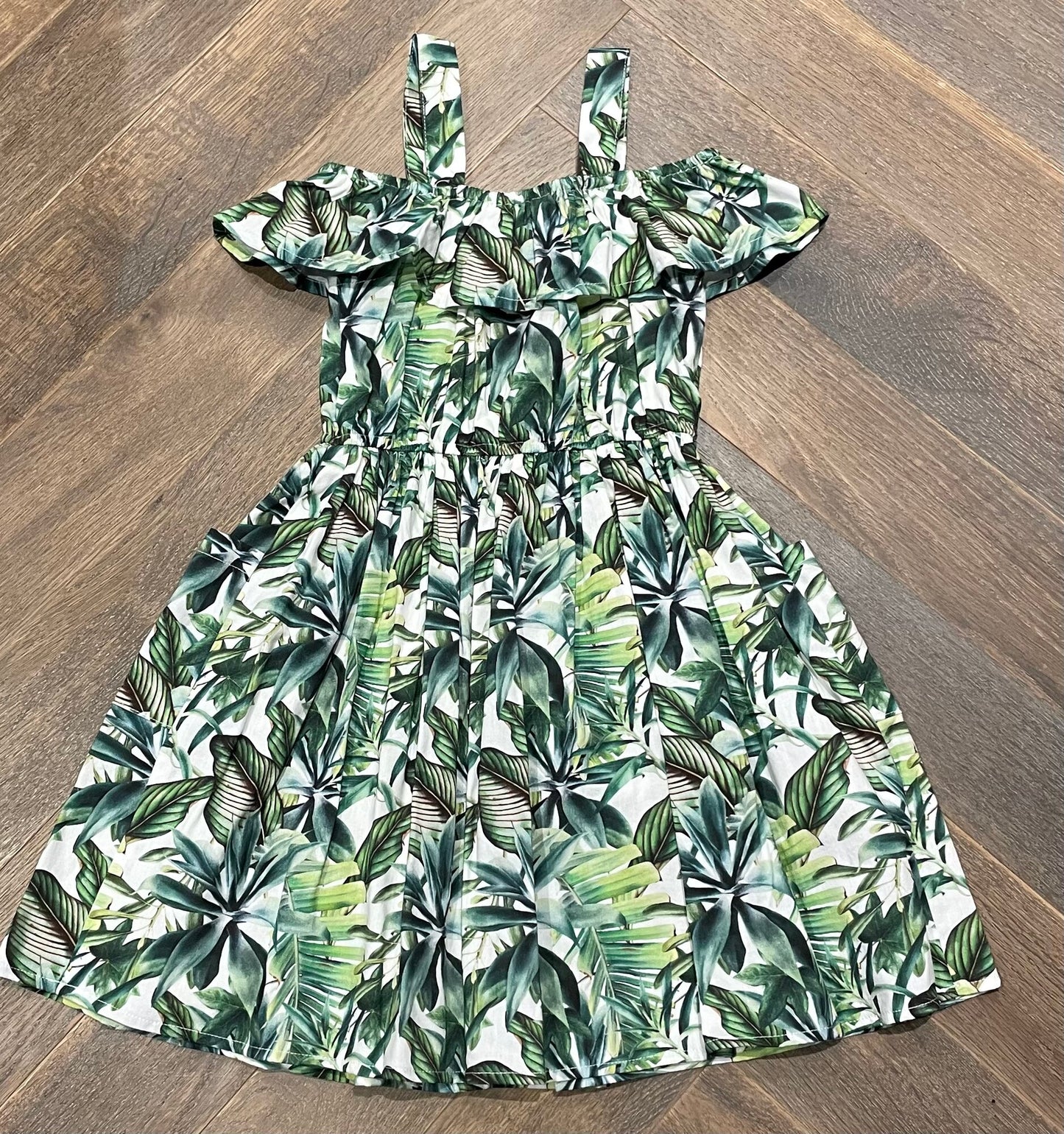 Leaf Vignette Dress, 4Y
