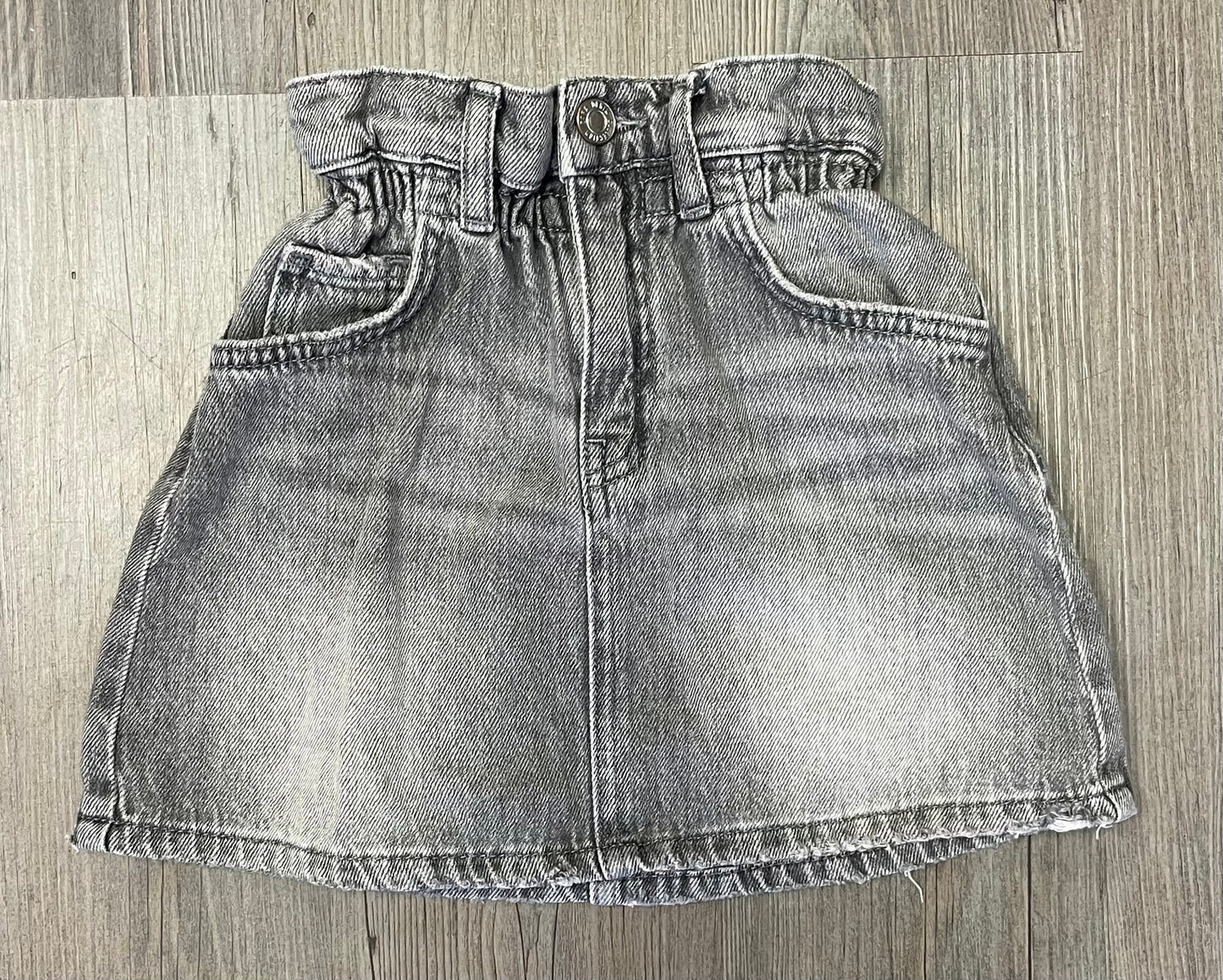 Grey Zara Denim Skirt, 7Y