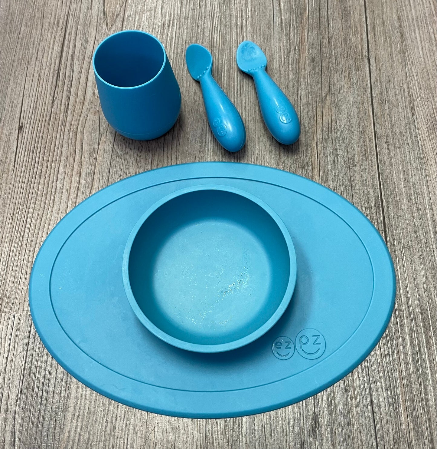 Blue EZPZ First Foods Set, Pre-owned