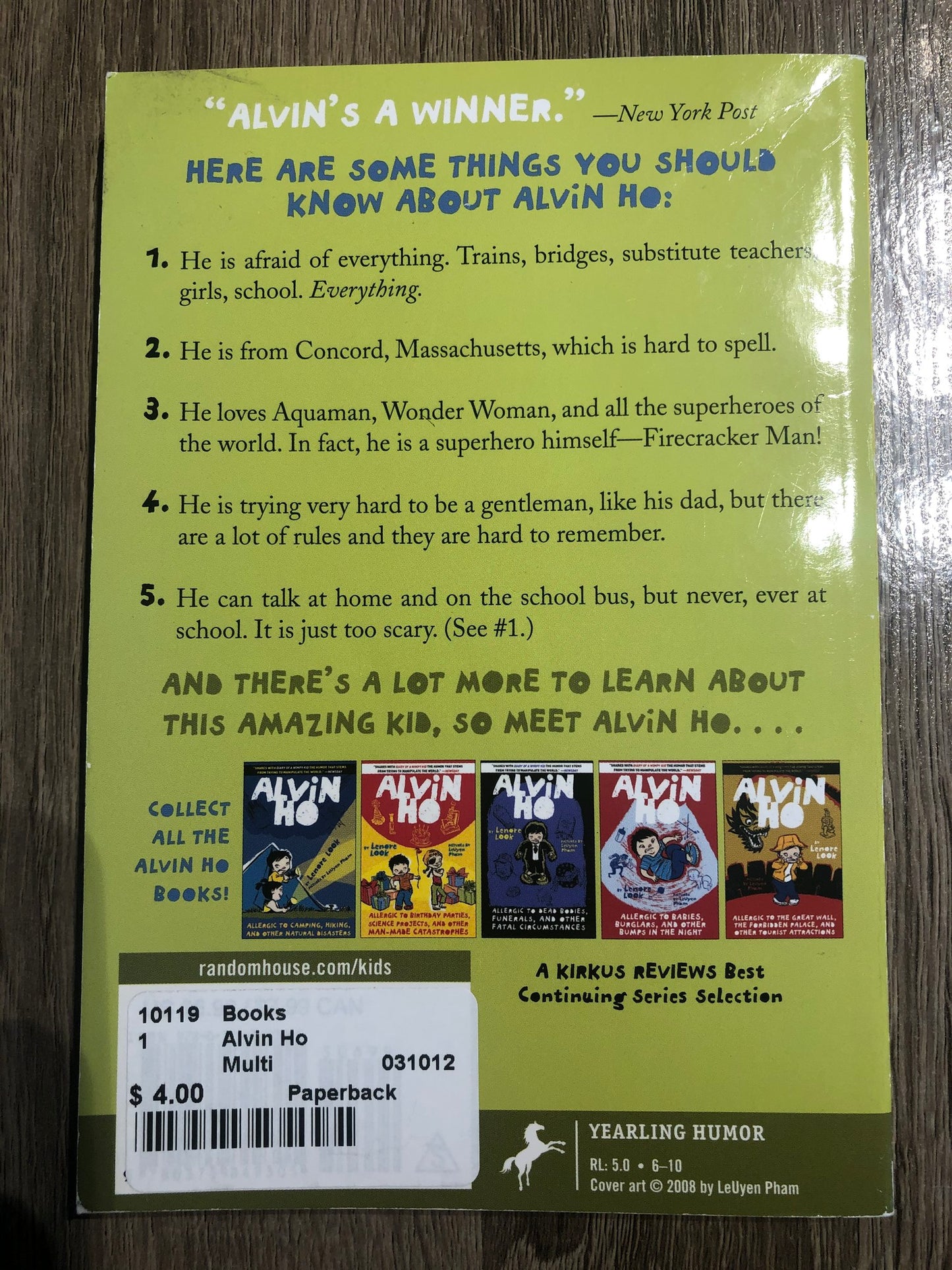 Multi Alvin Ho, Paperback