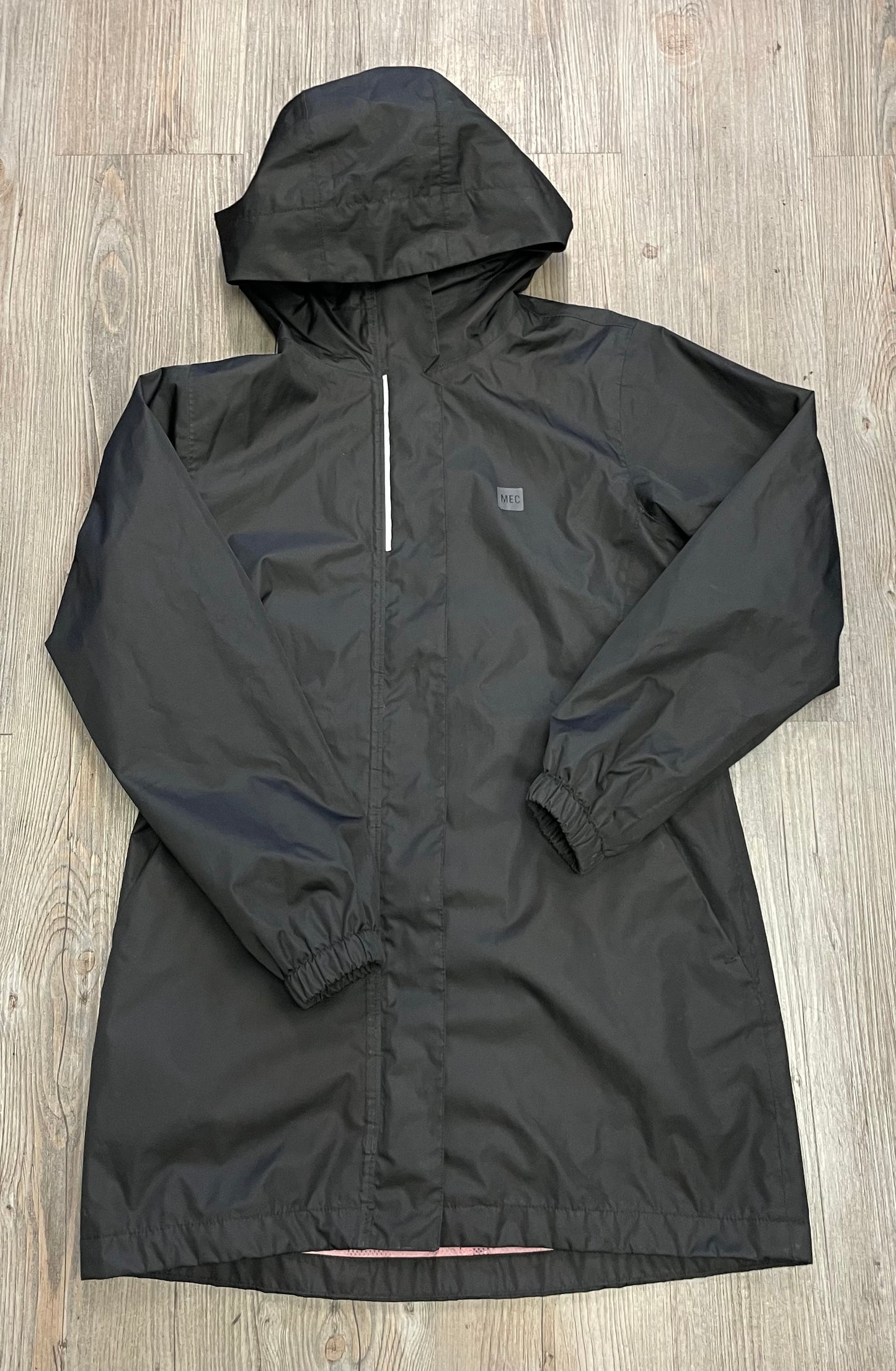 Black MEC Rain Jacket, 10Y