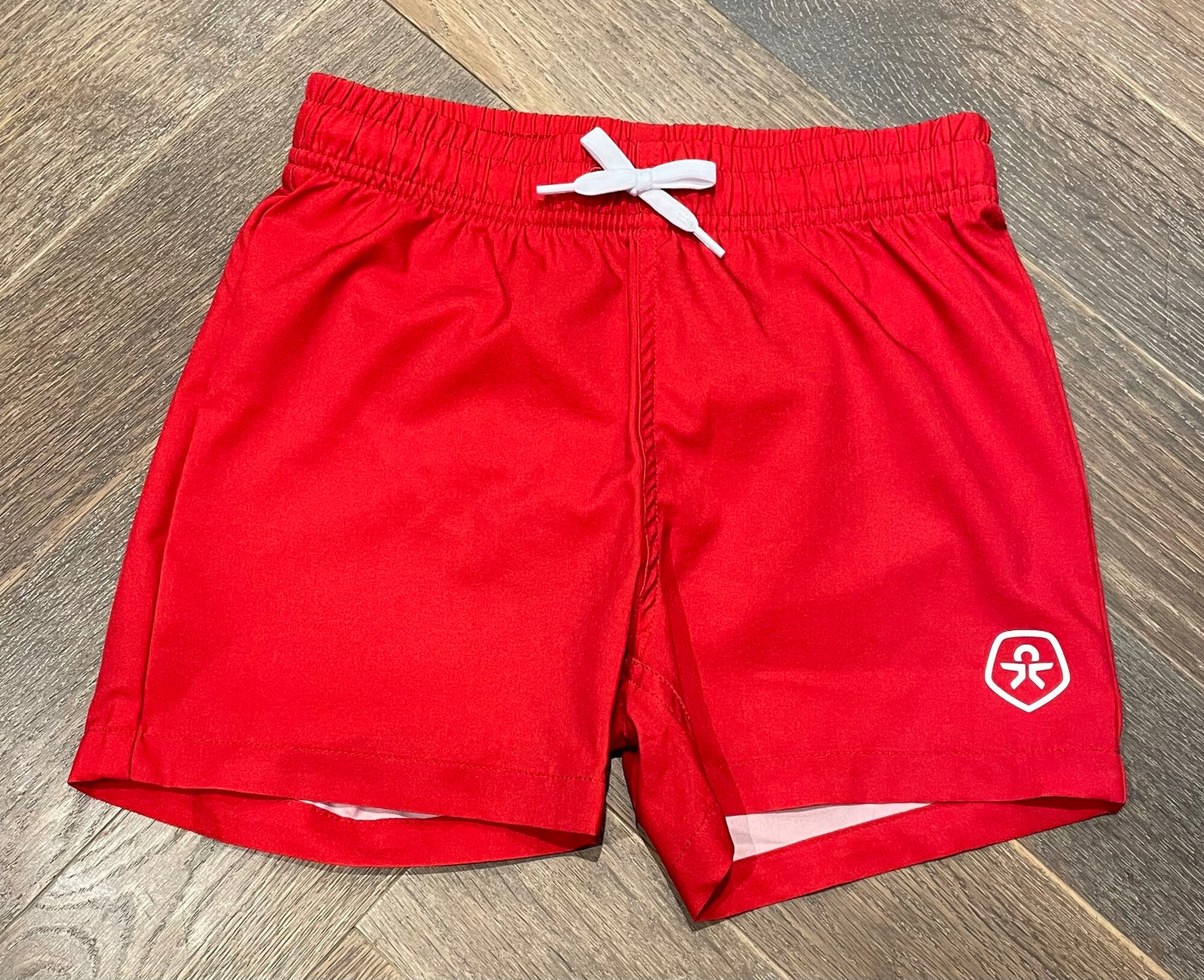 Red Color Kids Swimming Short, 6Y