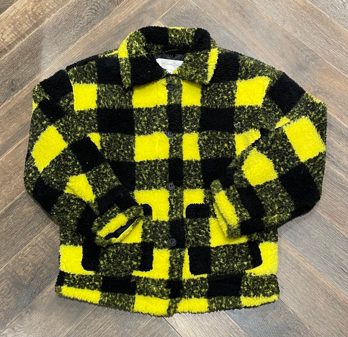 Black/ye Treasur & Bond Shacket, 7-8Y