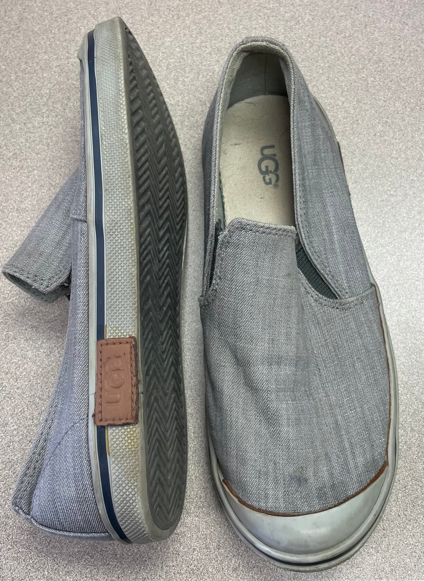 Grey Ugg Slip On Shoes, 1Y