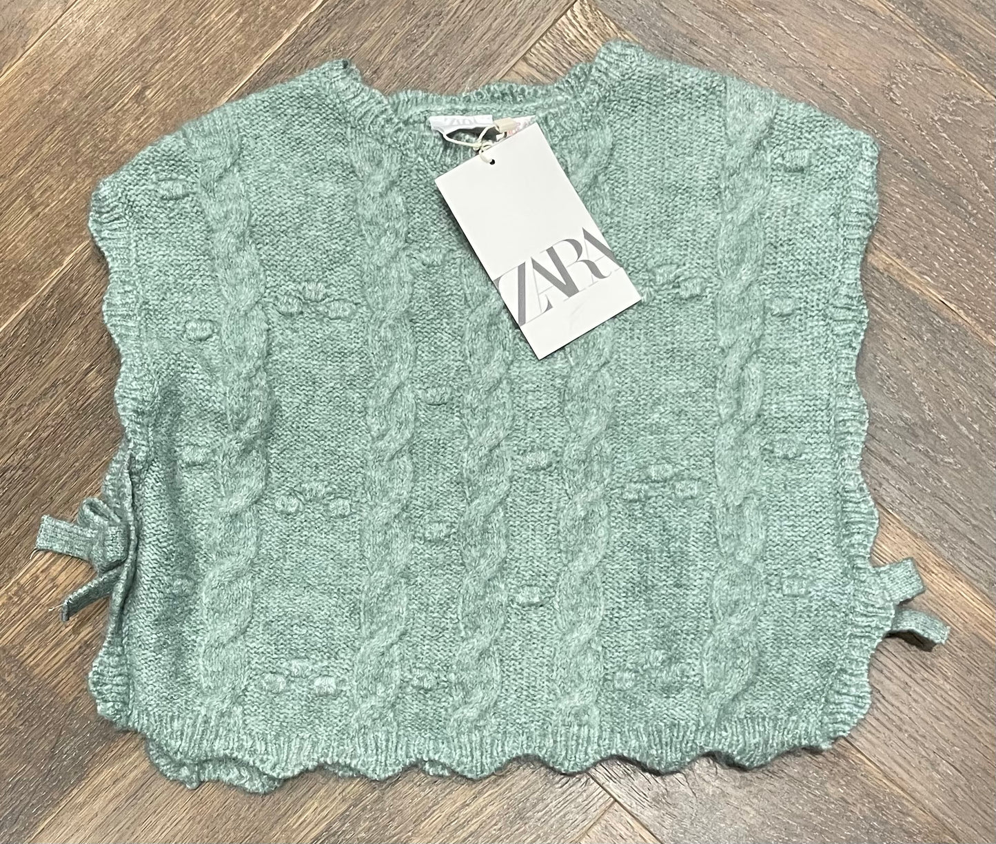 Mint Zara Knit Shawl, 18-24M