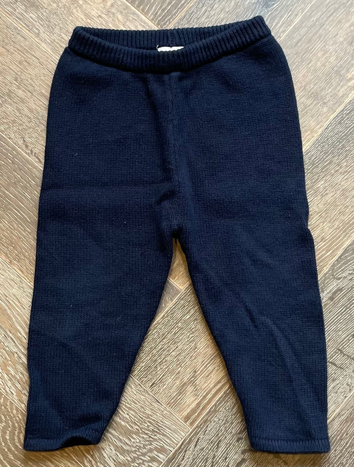 Nav Y Cotton Knit Pants, 9M