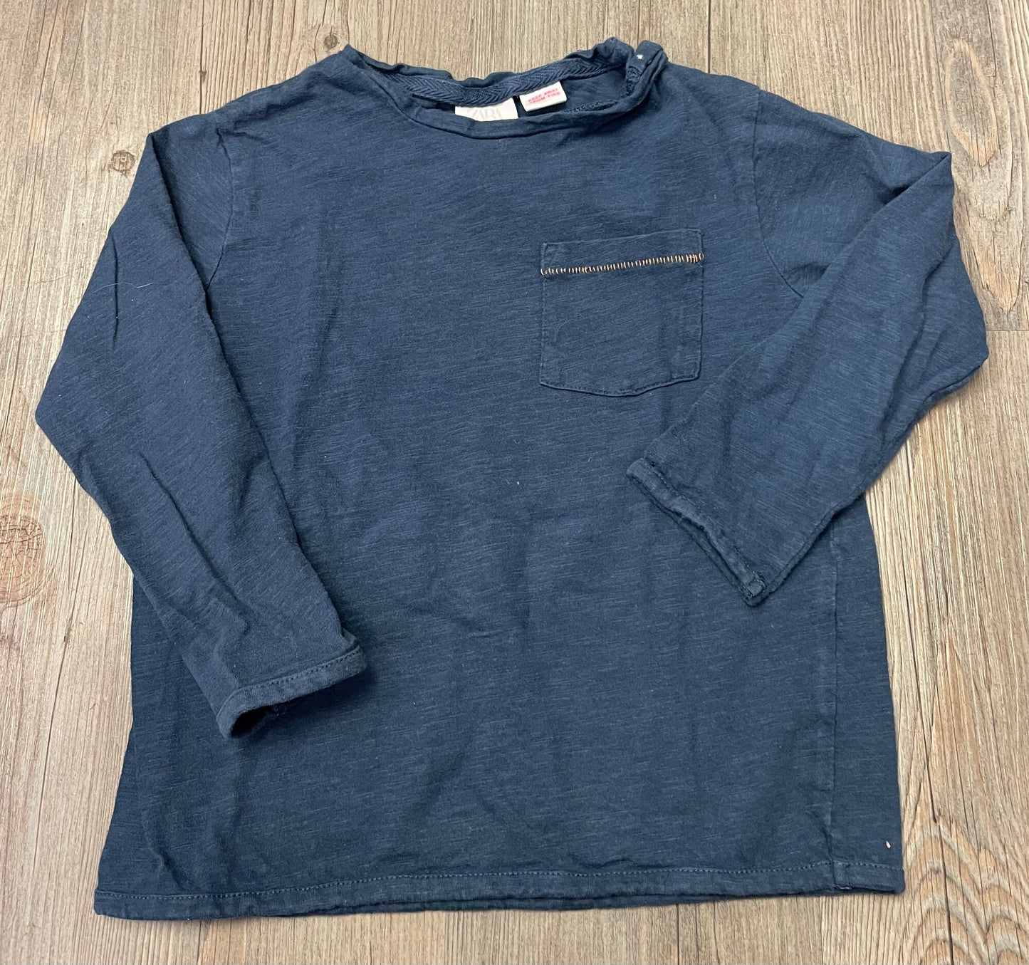 Navy Zara LS Tee, 4-5Y