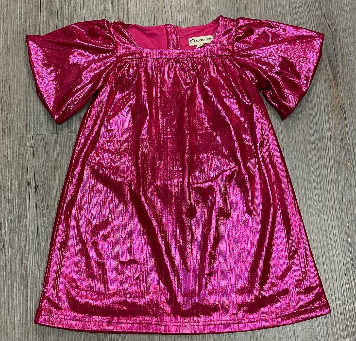 Hot Pink Appaman Metalic Dress, 3Y