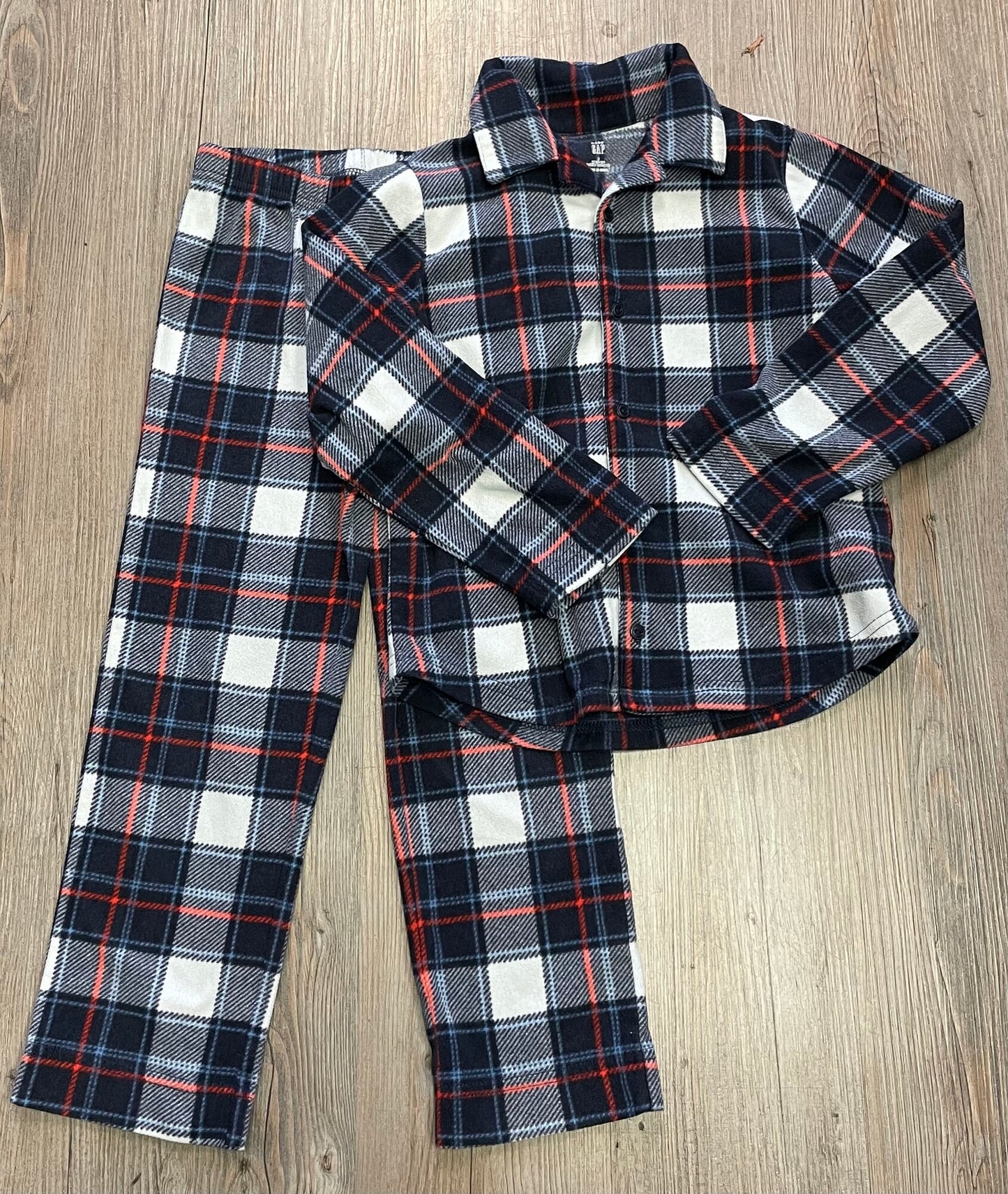 Blue Gap Pj Plaid Set, 6Y