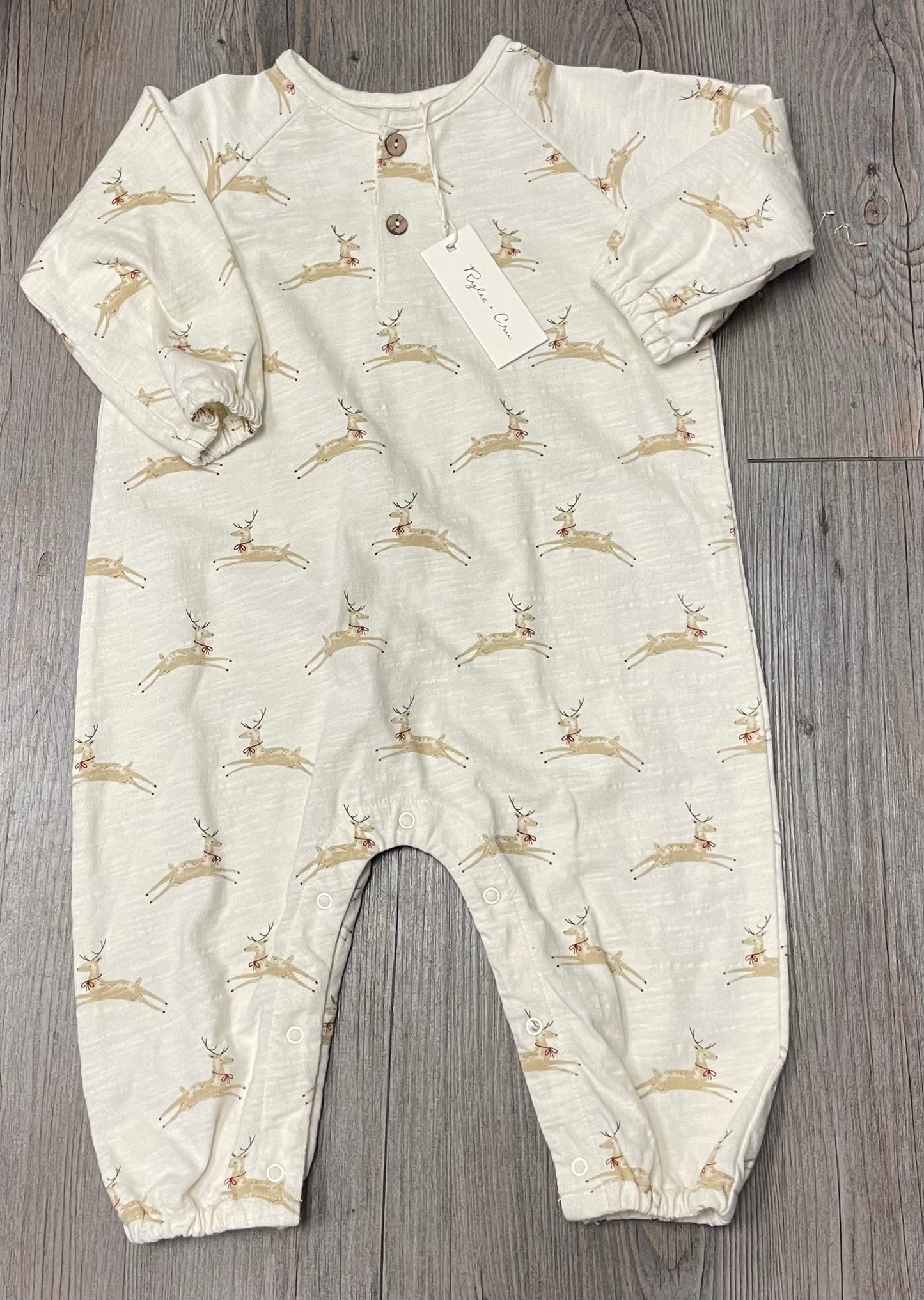 Ivory Rylee + Cru Onesie, 6-12M