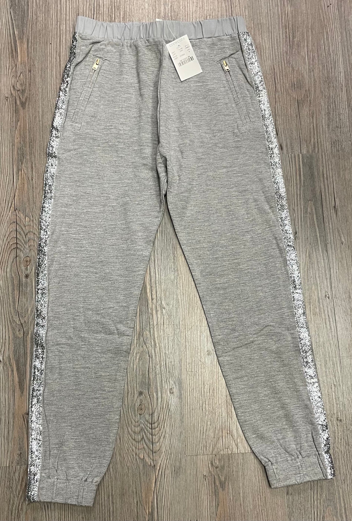 Grey Crewcuts Glitter Jogger, 8Y
