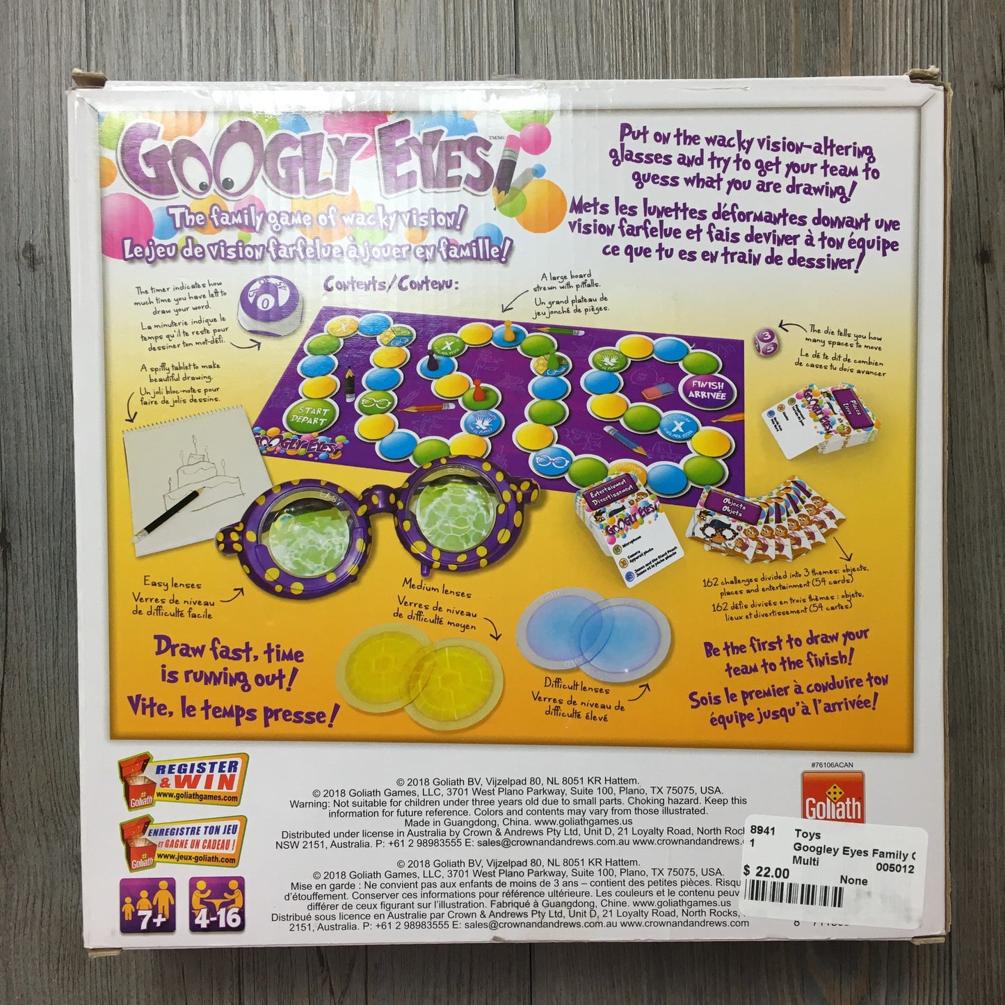 Multi Googley Eyes Family Game, None