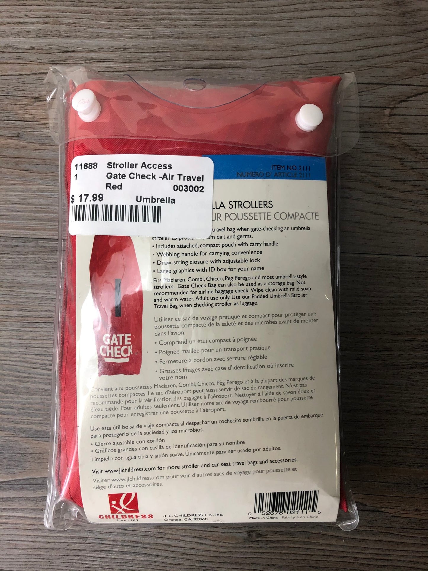 Red Gate Check -Air Travel Ba, Umbrella