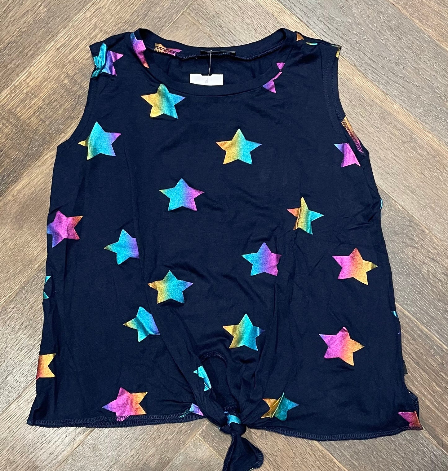 Star Terez Tie Waist Tank Top, 10-12Y