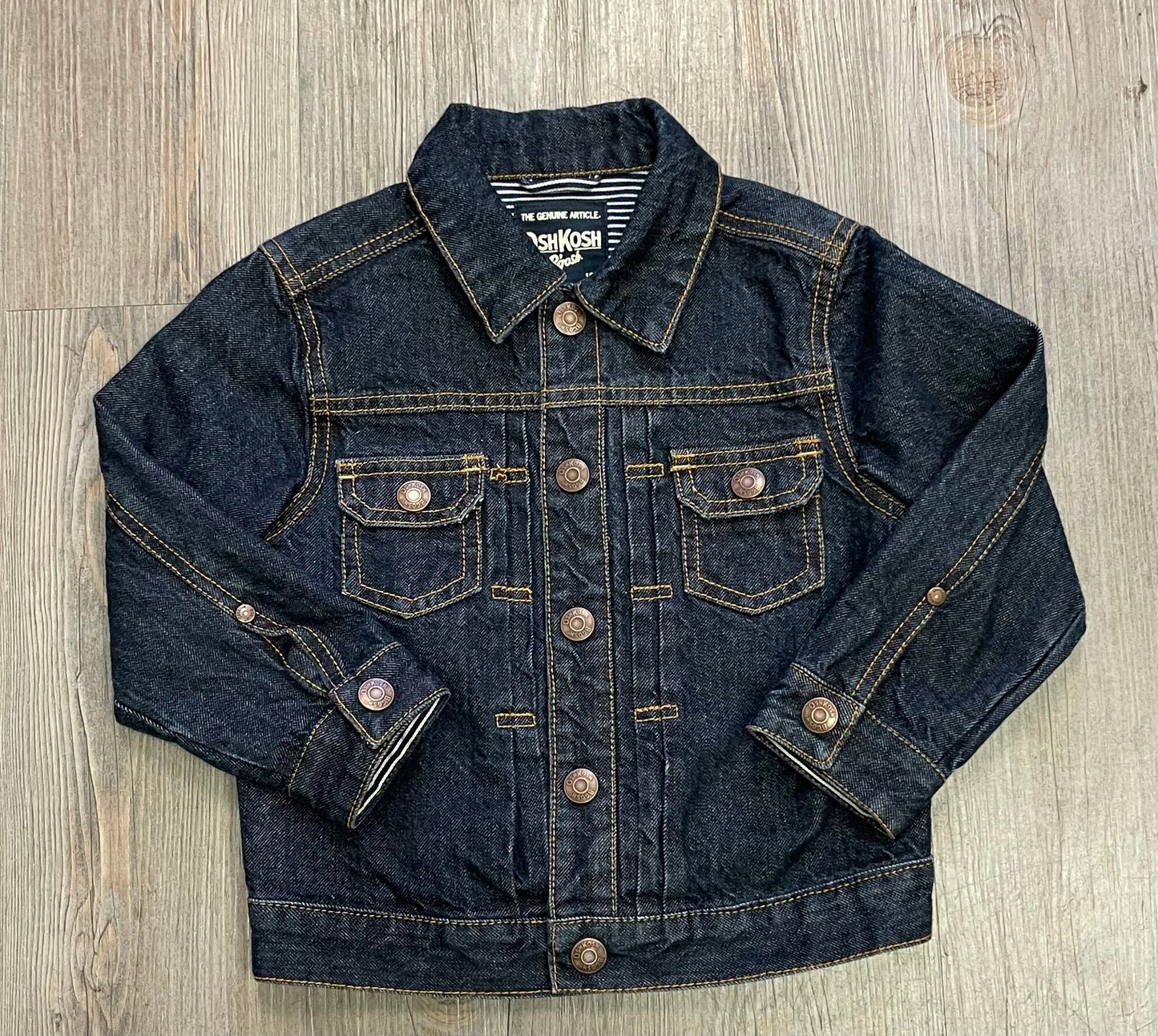 Dark Blu Oshkosh Jean Jacket, 4Y