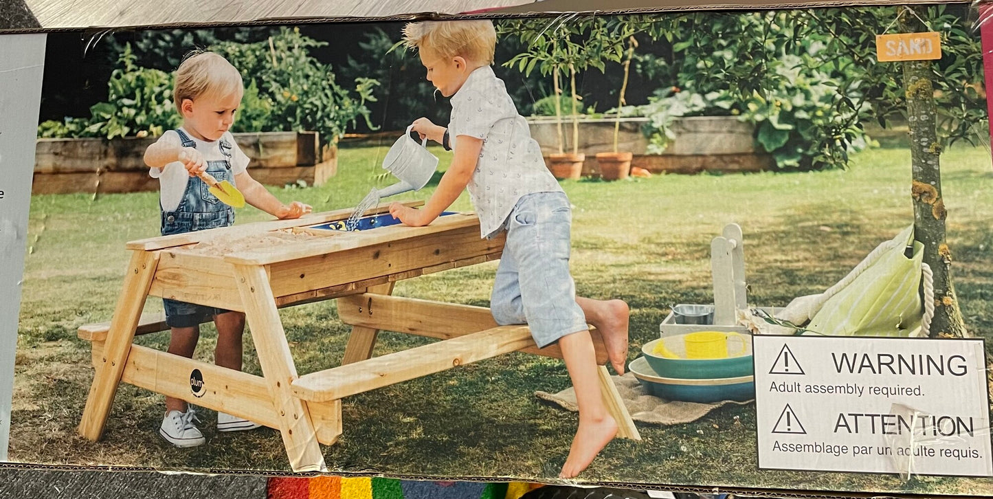 Wooden Surf Side Sand Pit And, NEW