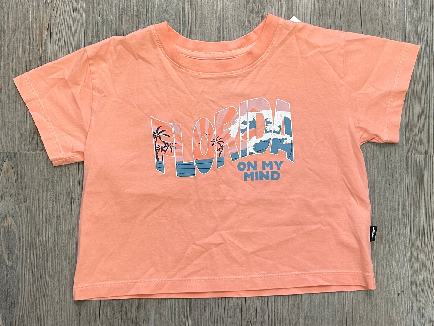 Papaya F4A Florida Cropped Tee, 6-7Y