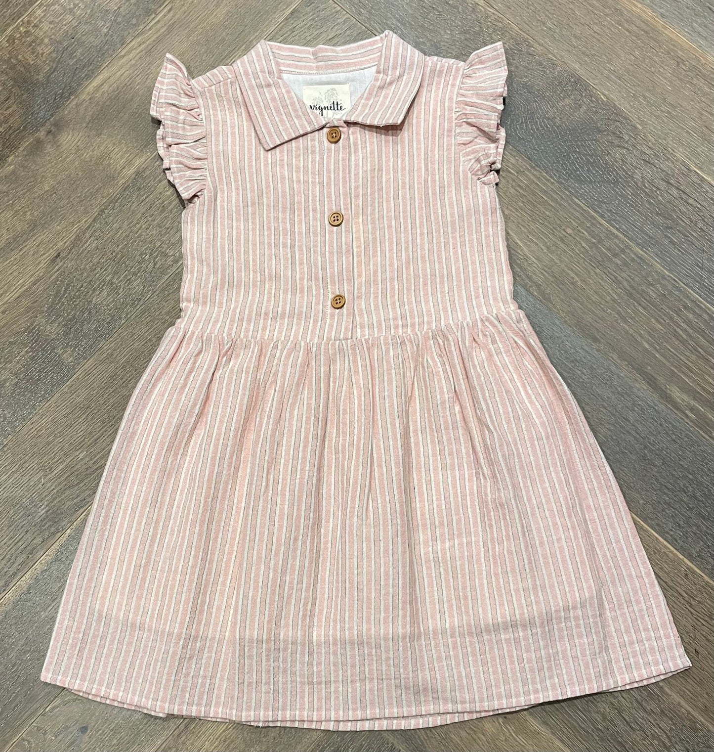 Pink Vignette Dress, 4Y