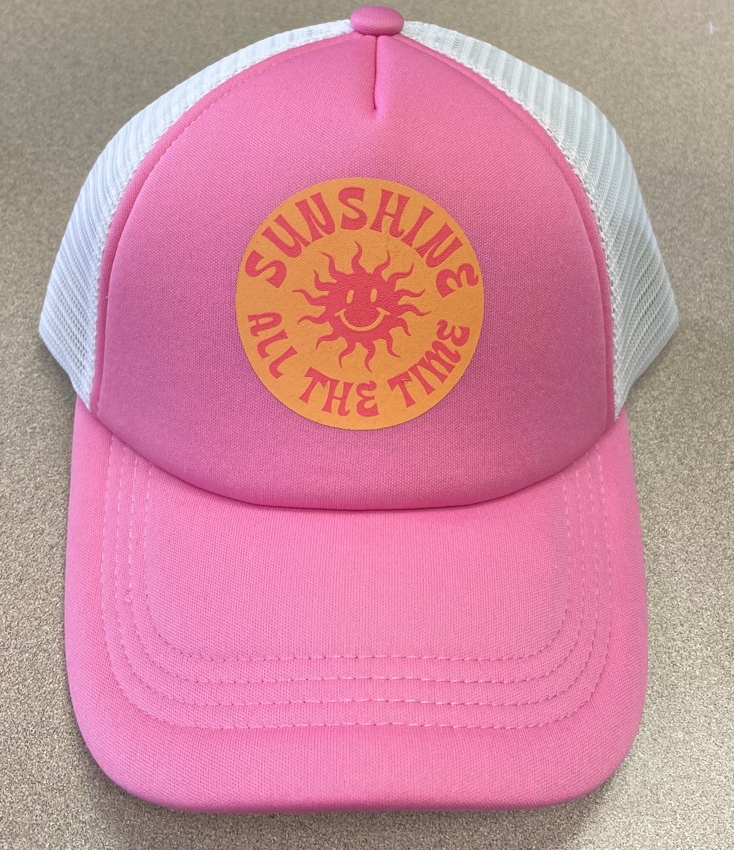 White F4A Trucker Hat, Youth