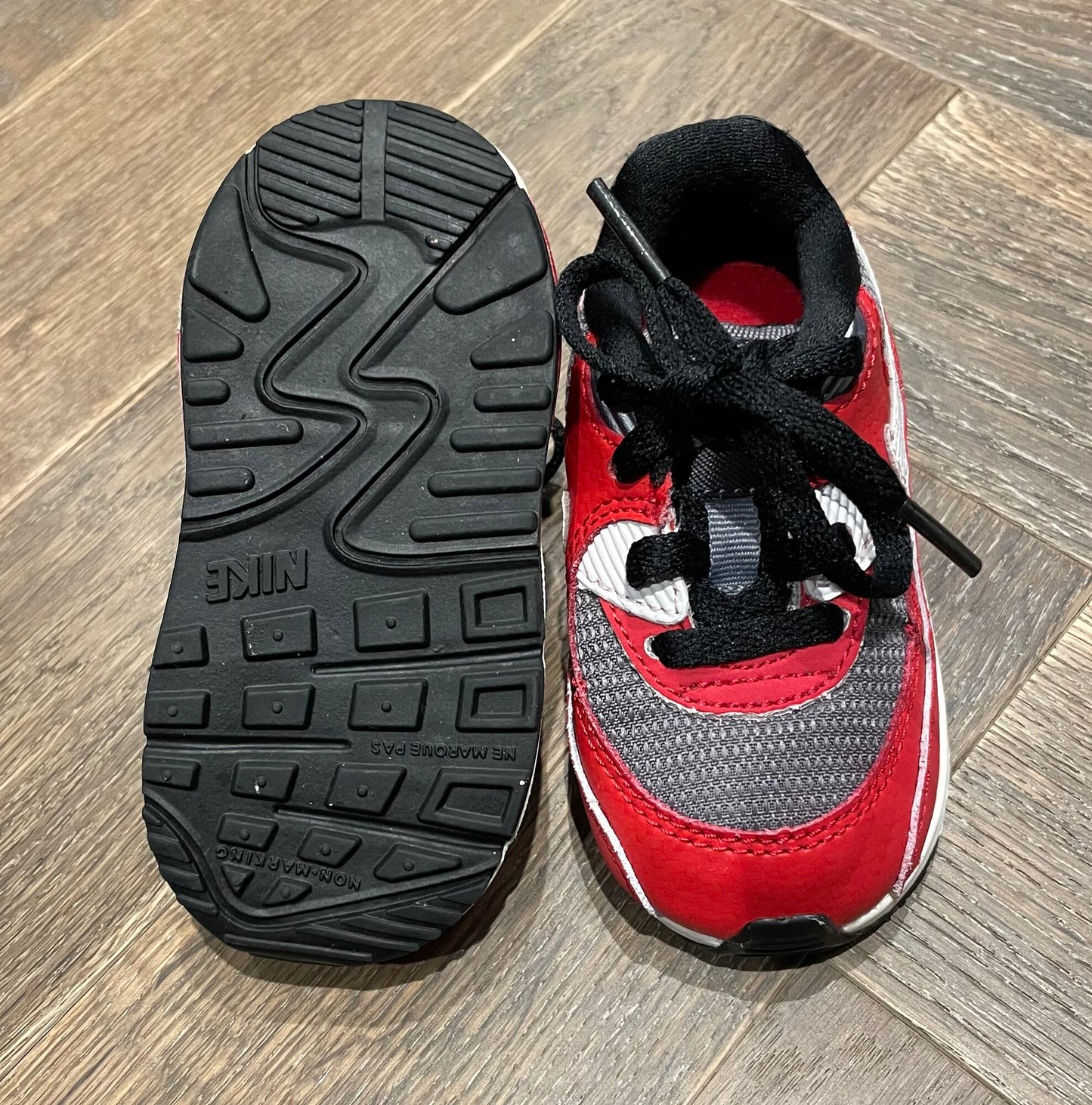 Red Nike Air Max Shoes, 4T