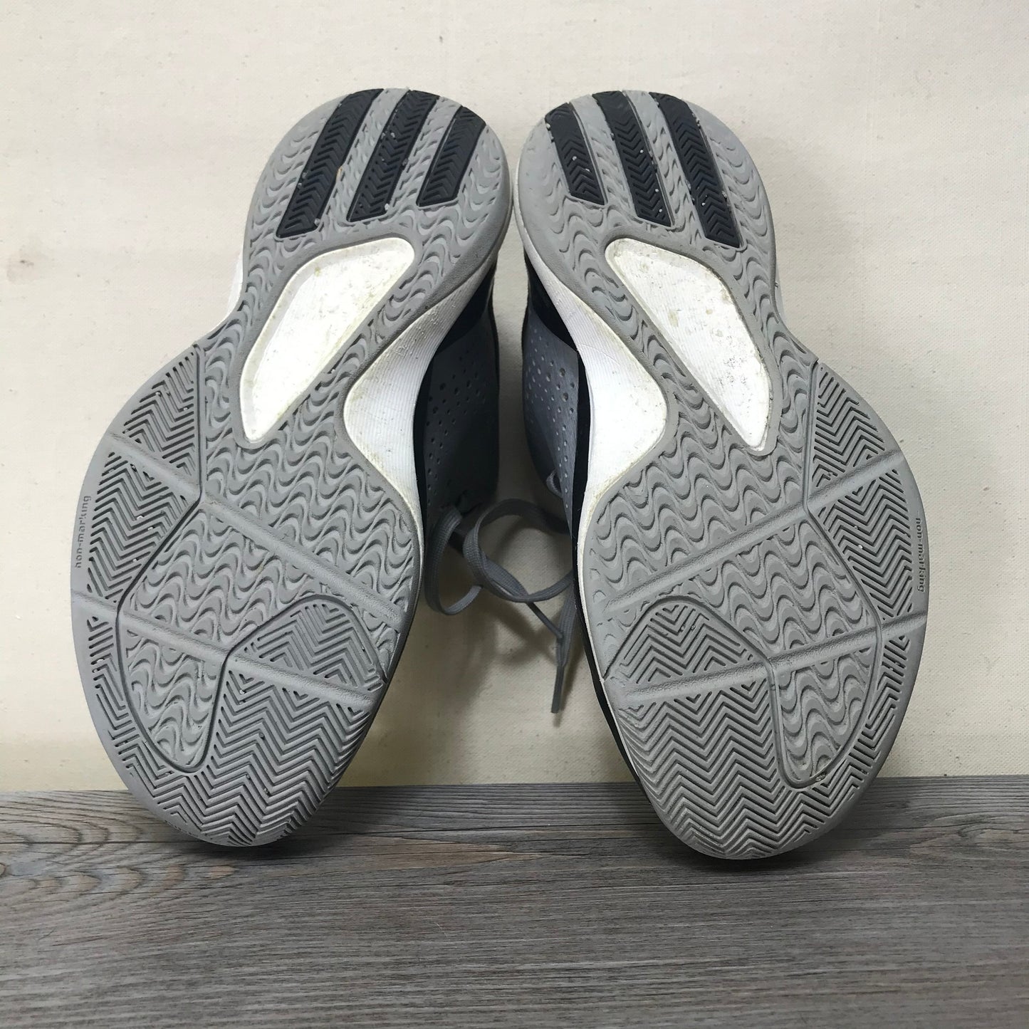 Grey Adidas Ortholite Hightop, 4Y