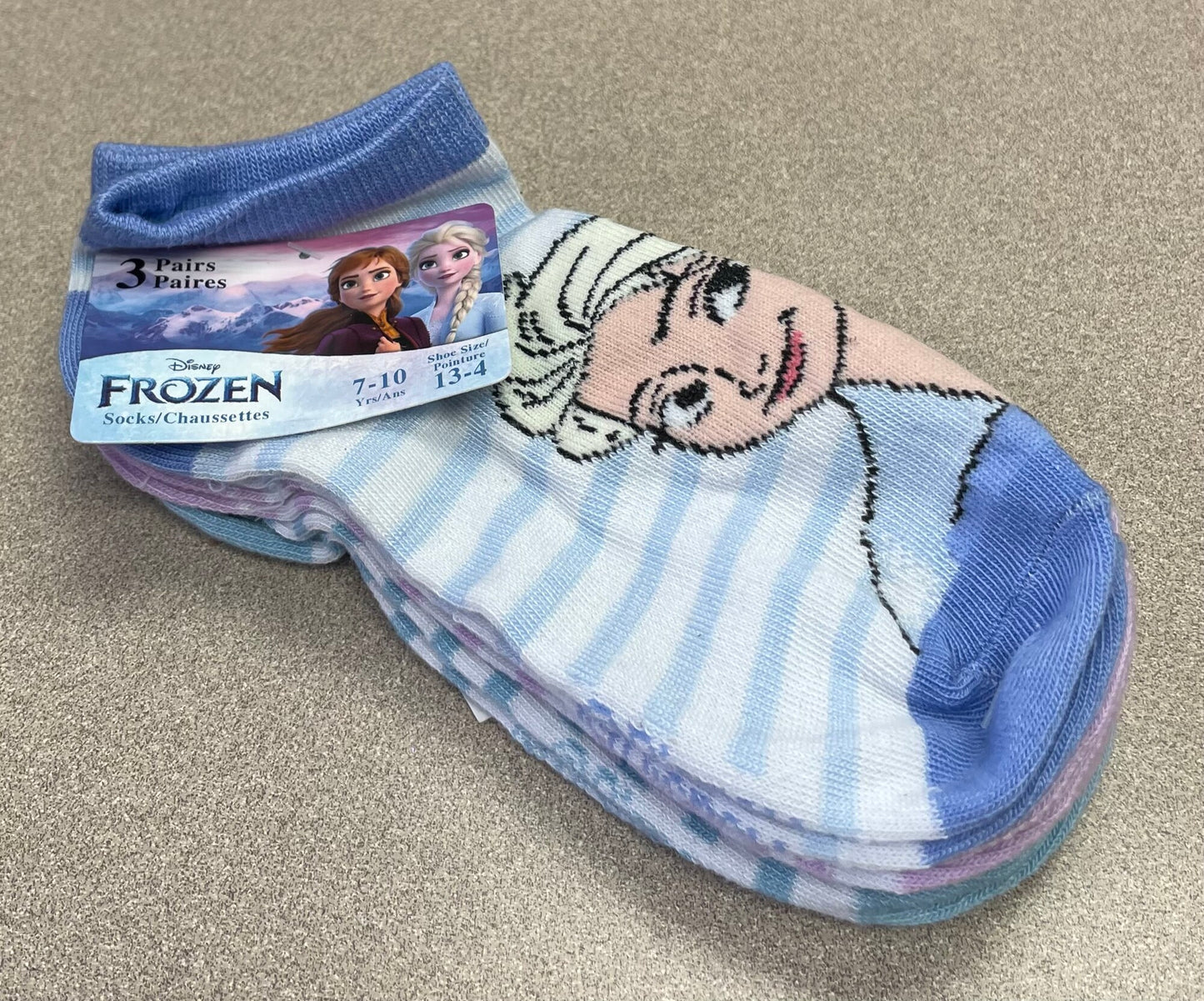 Multi Frozen Socks, 13-4Y