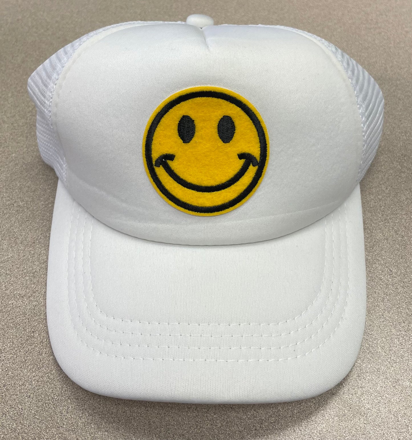 White Emojie Baseball Cap, None