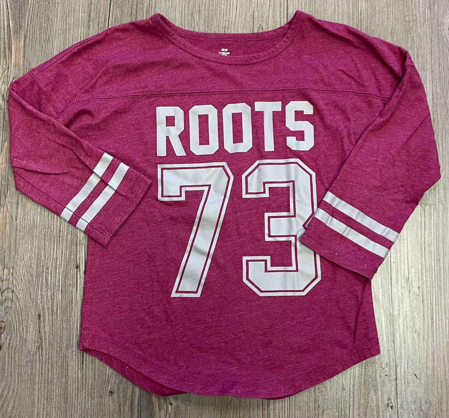 Red Roots LS Tee, 7-8Y